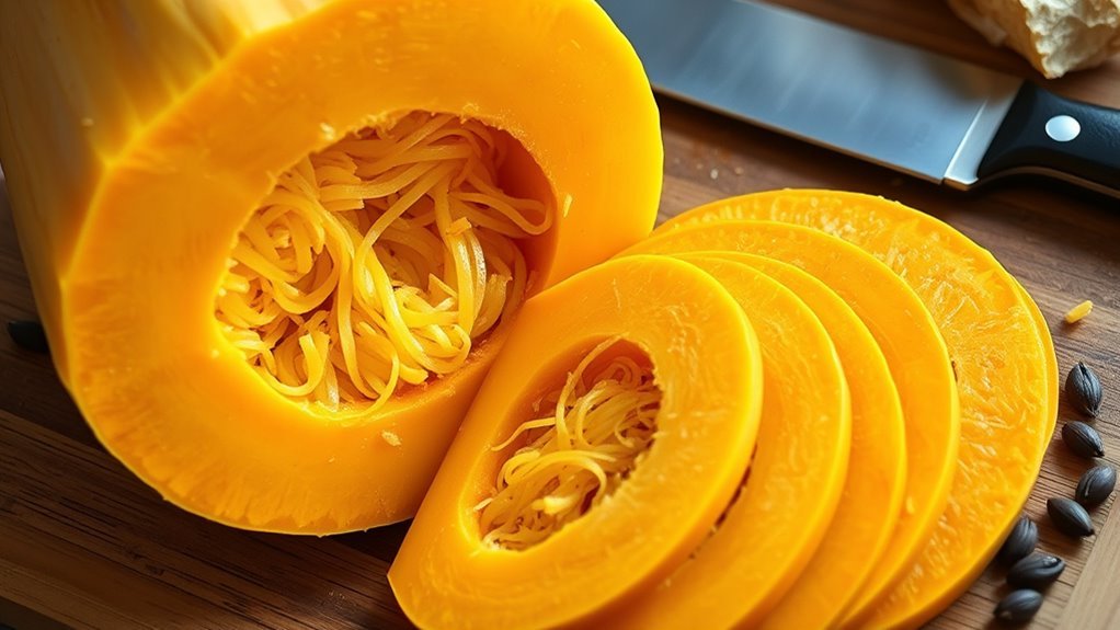 slice squash for even cooking
