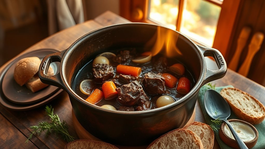 slow cooked beef vegetable stew