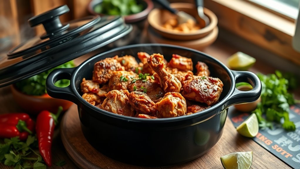 slow cooked smoky chicken stew