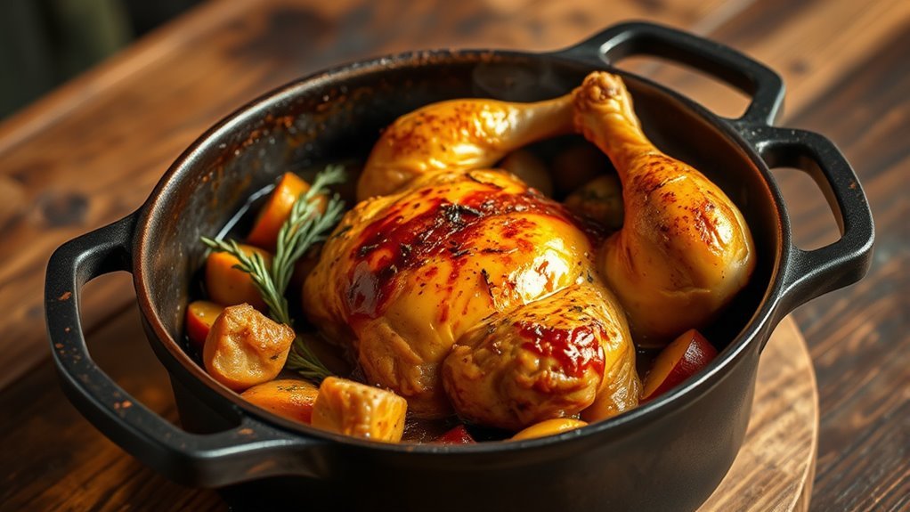 slow cooked tender flavorful chicken