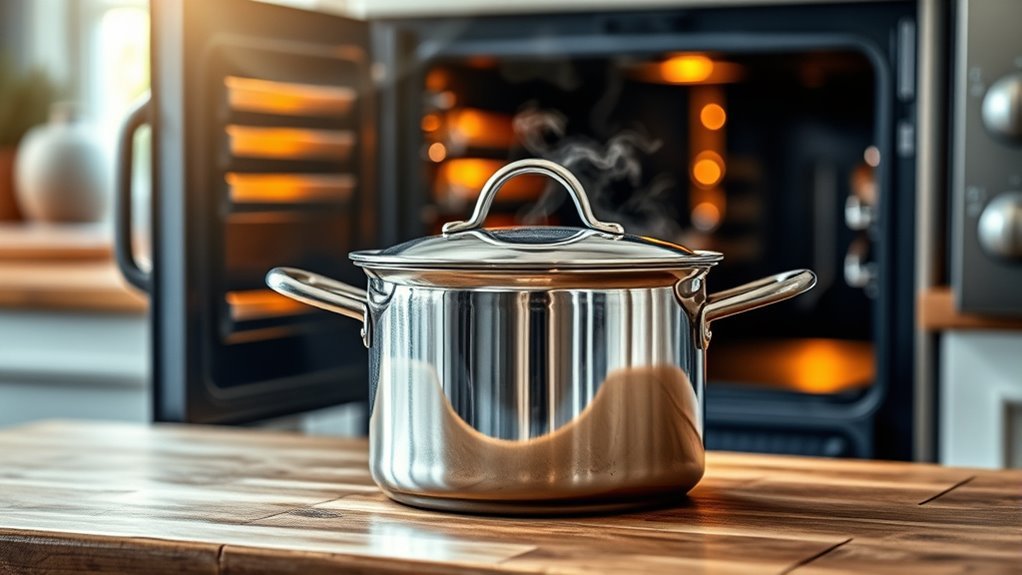 stainless steel oven safety