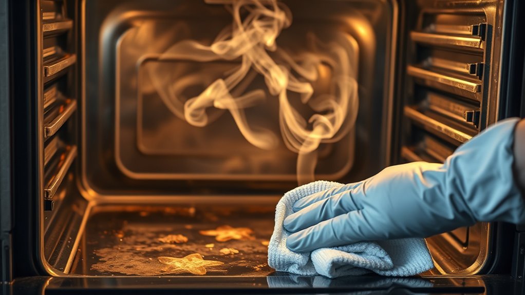 stop oven smoke effectively
