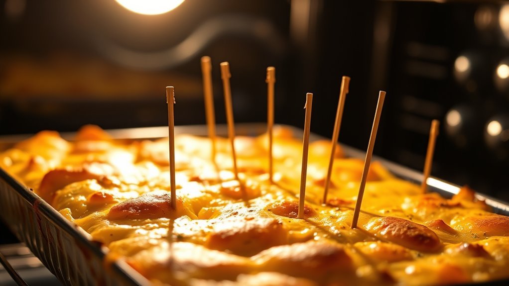 toothpicks in oven