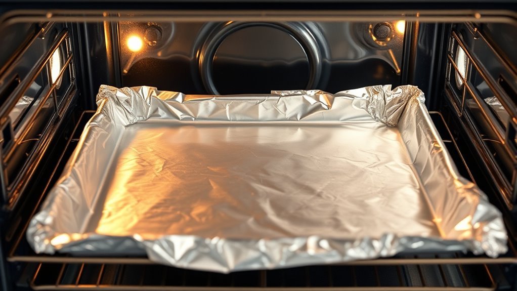 use foil safely in oven