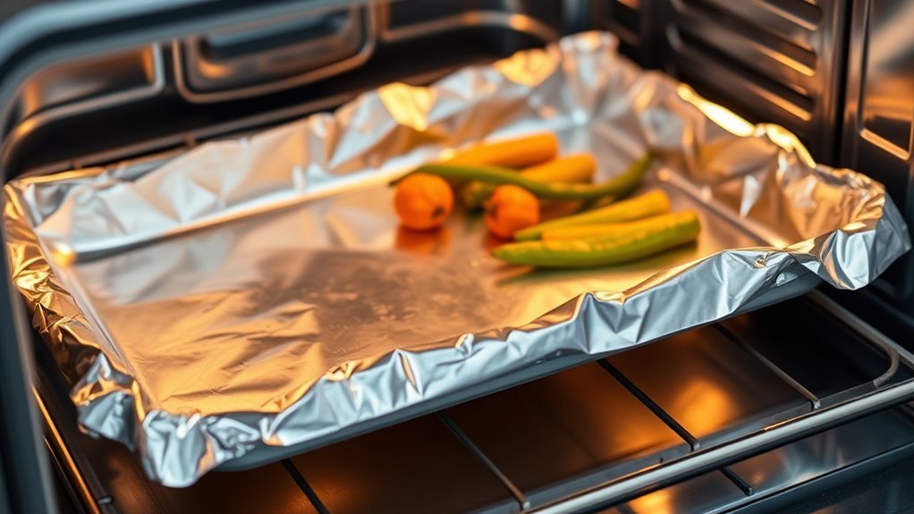 use foil safely in oven
