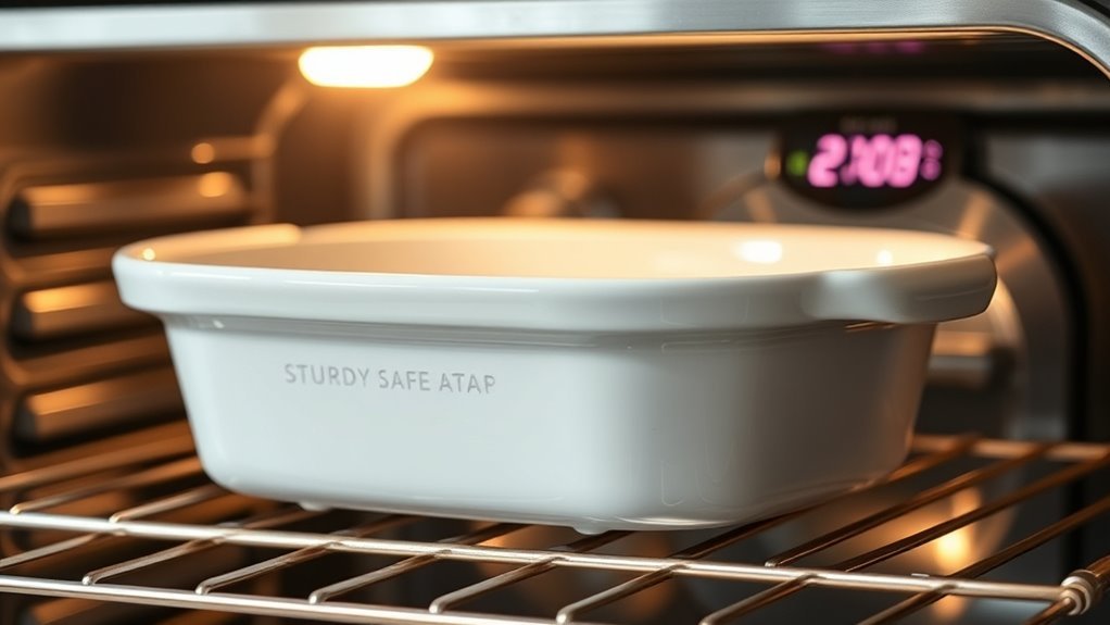 use oven safe ceramics carefully