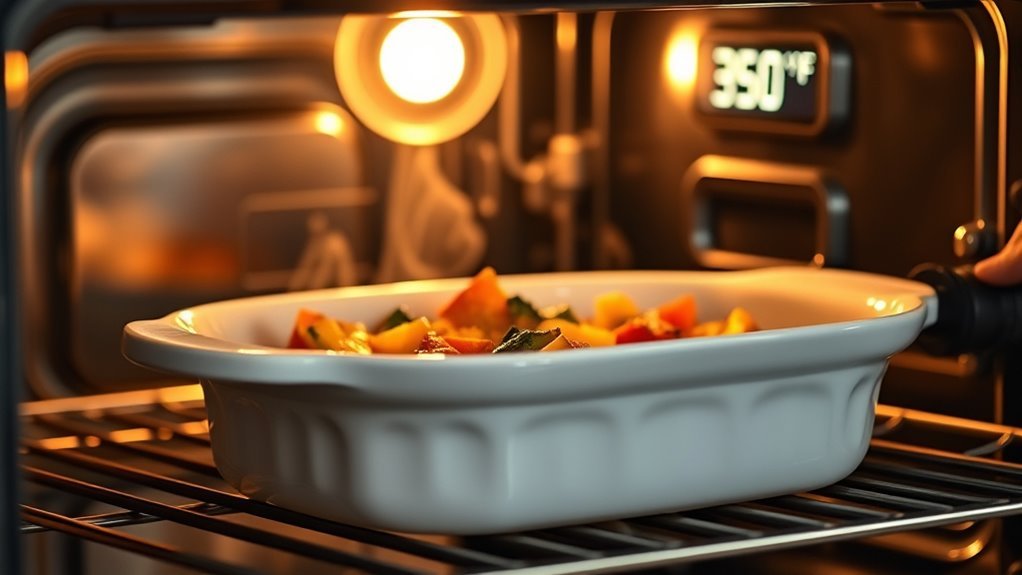use oven safe porcelain properly
