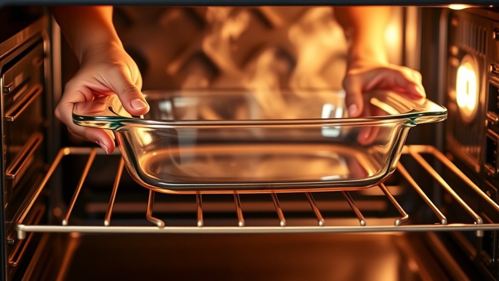 use oven safe pyrex carefully