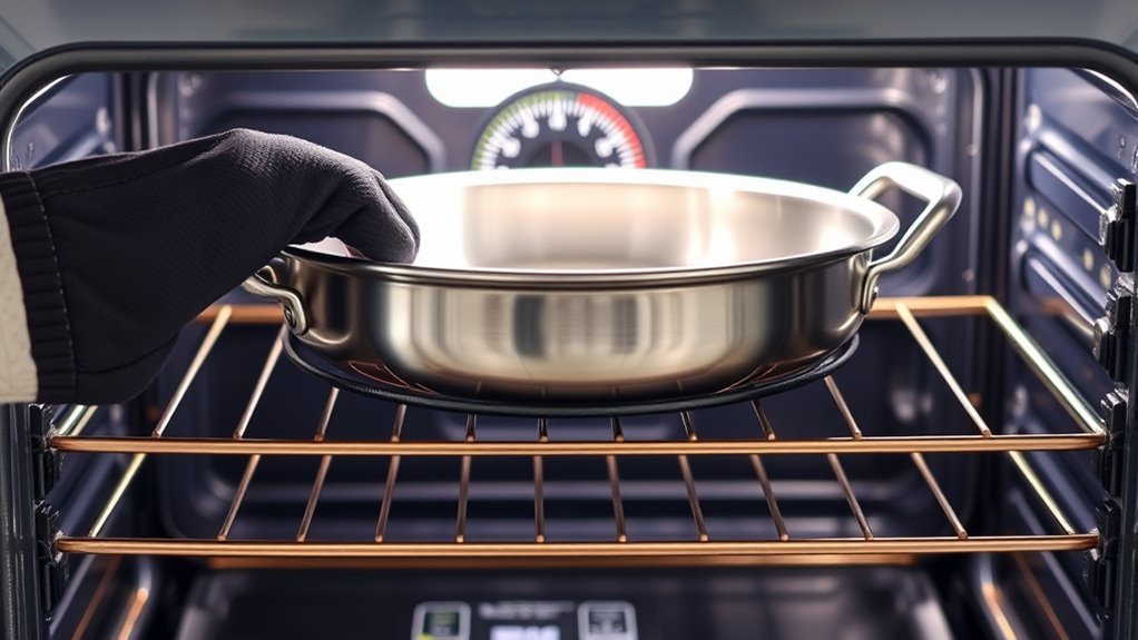 use oven safe stainless steel