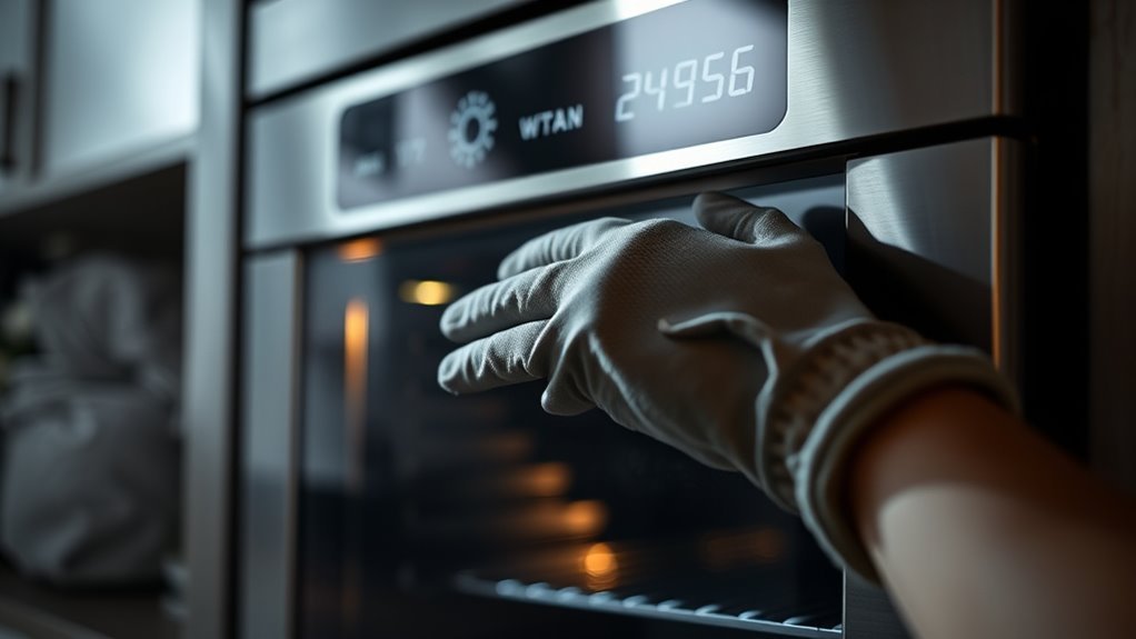 wait for oven to cool