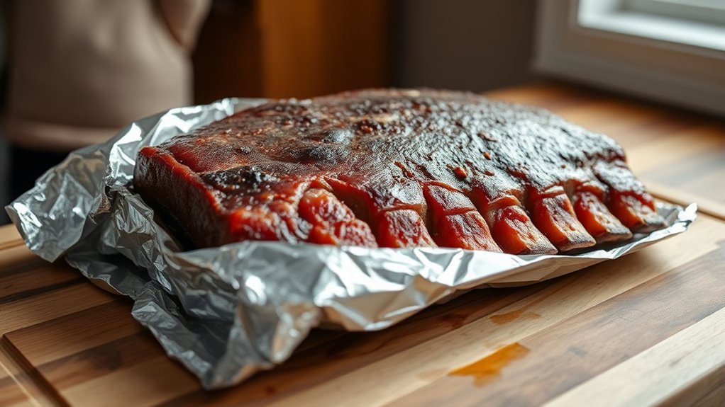 wrap ribs tightly in foil