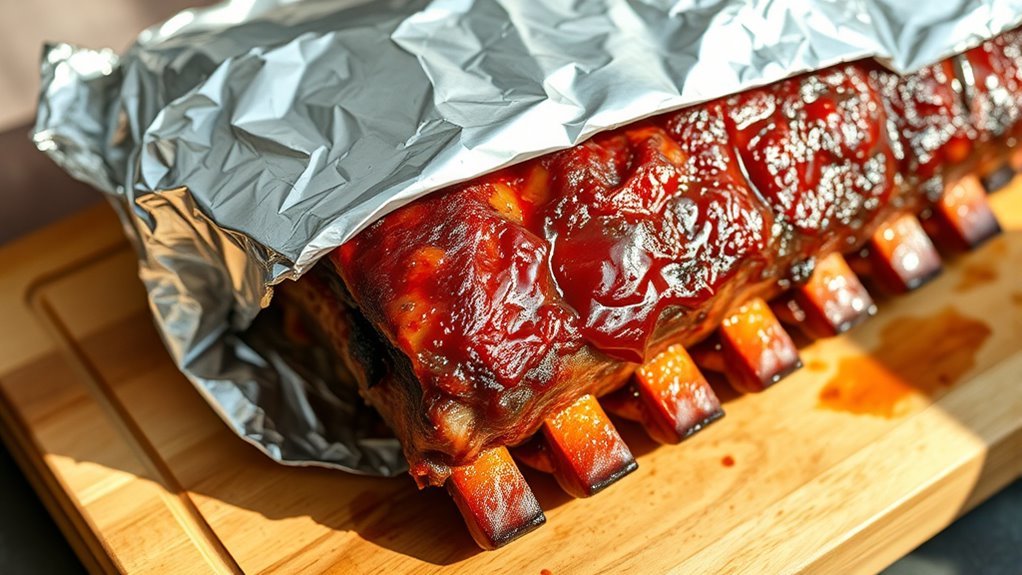 wrap ribs tightly securely